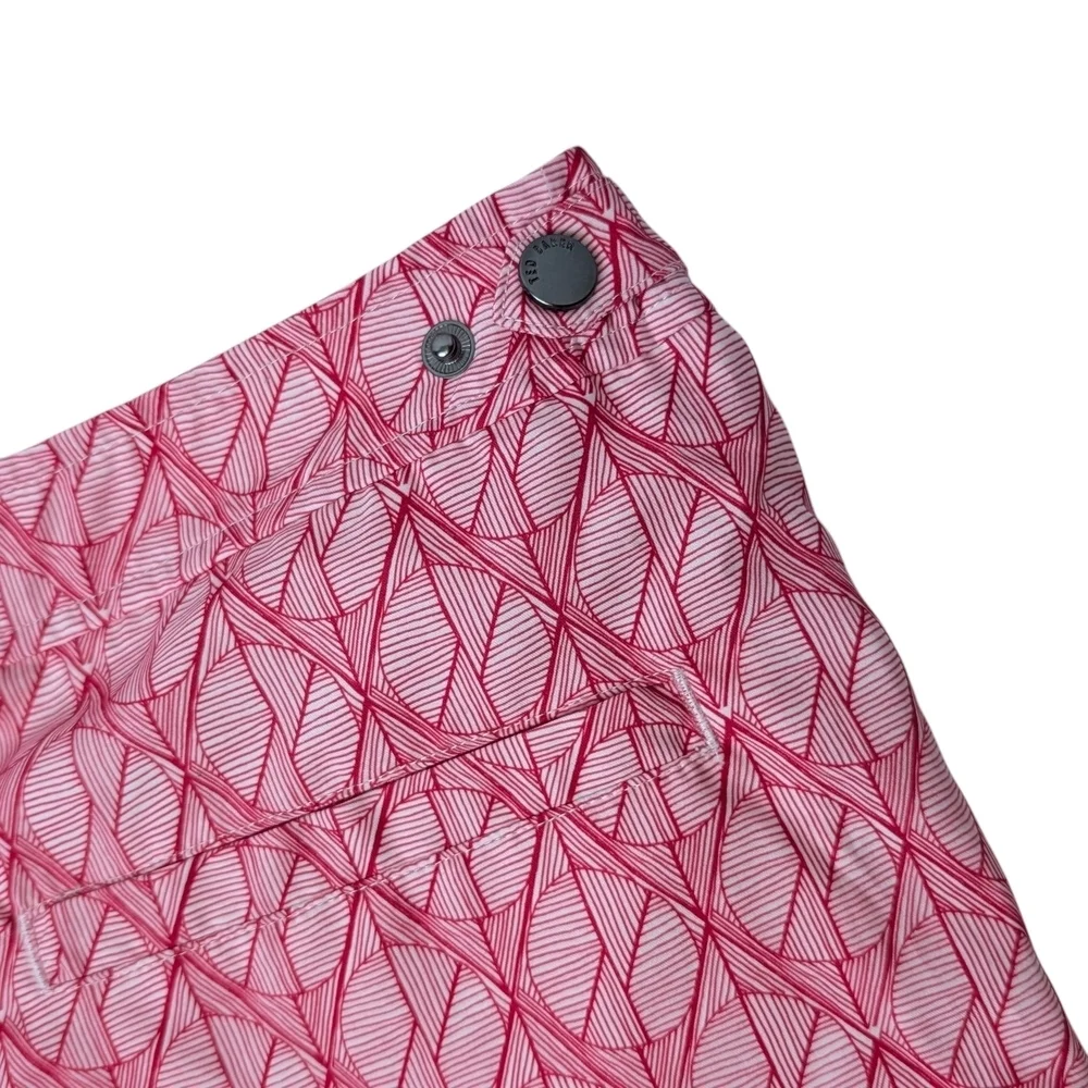 Ted Baker London Kloch Geometric Swim Shorts Pink Size 3 M Tailored NWT Resort
